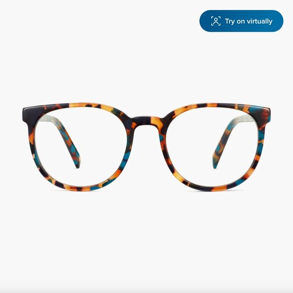 Warby Parker - Gillian Teal Tortoise Glasses - Picture 1 of 6